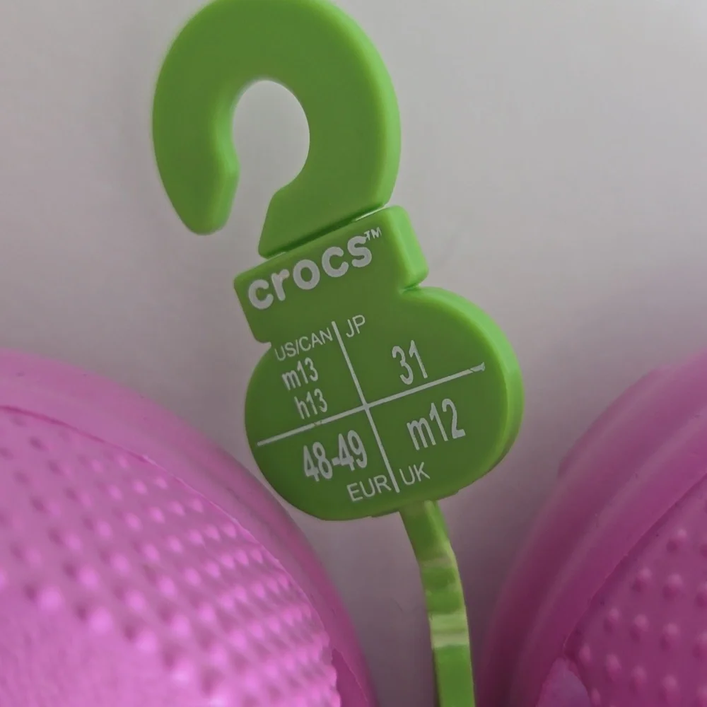 NWT Crocs Classic Pink Adult Size 13